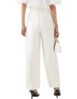 Aje Tate Linen Bland Wide Leg Pant white size 10 for rent on The Volte - image 6