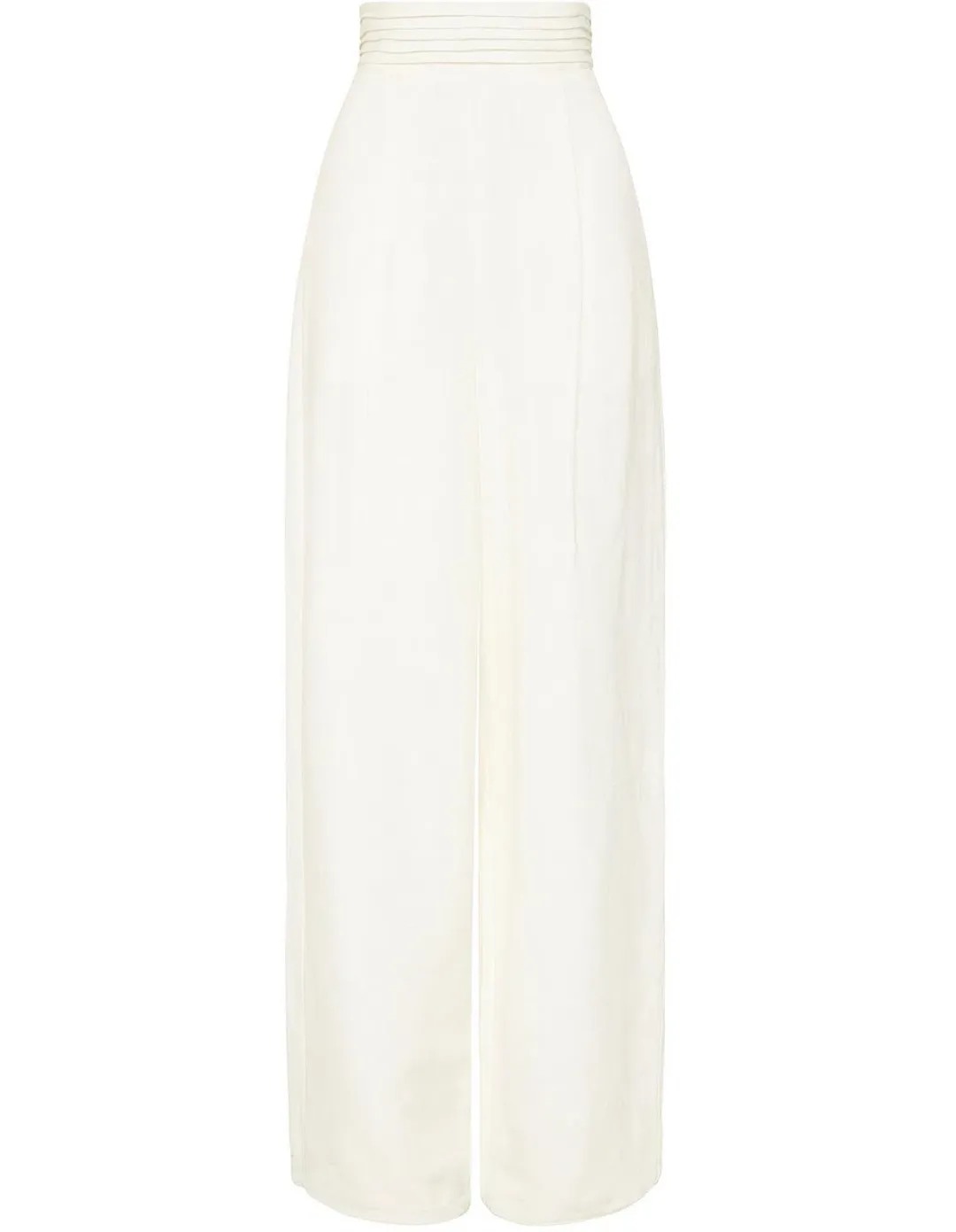 Aje Tate Linen Bland Wide Leg Pant white size 10 for rent on The Volte - main image