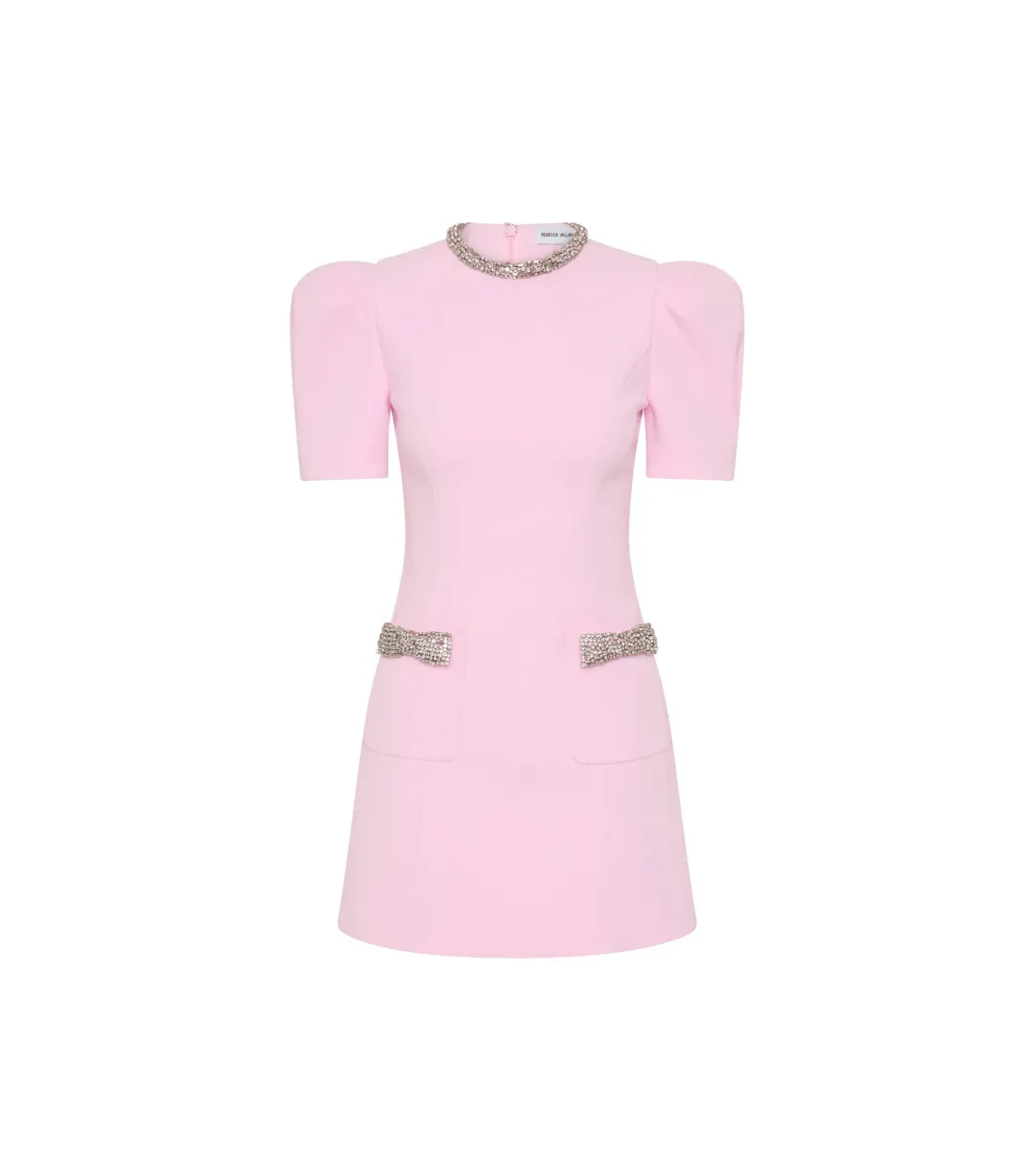 Rebecca Vallance Nemy Mini Dress Pink Size AU 8 for rent on The Volte - main image