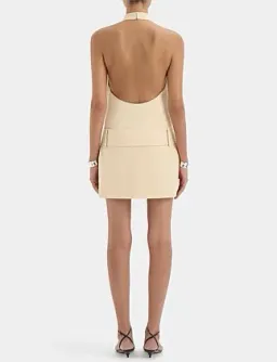 Sir The Label Sabina Belted Mini Dress Butter Size 10 for rent on The Volte - image 4