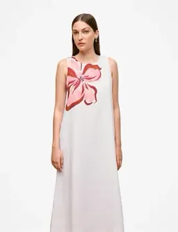 Trenery Peony Linen Sleeveless Column Dress White Size 8 for rent on The Volte - image 4