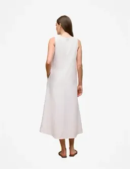 Trenery Peony Linen Sleeveless Column Dress White Size 8 for rent on The Volte - image 1