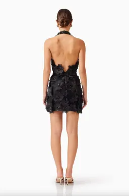 Elliatt Cherry Blossom Mini Dress in Black Size 8  for rent on The Volte - image 4