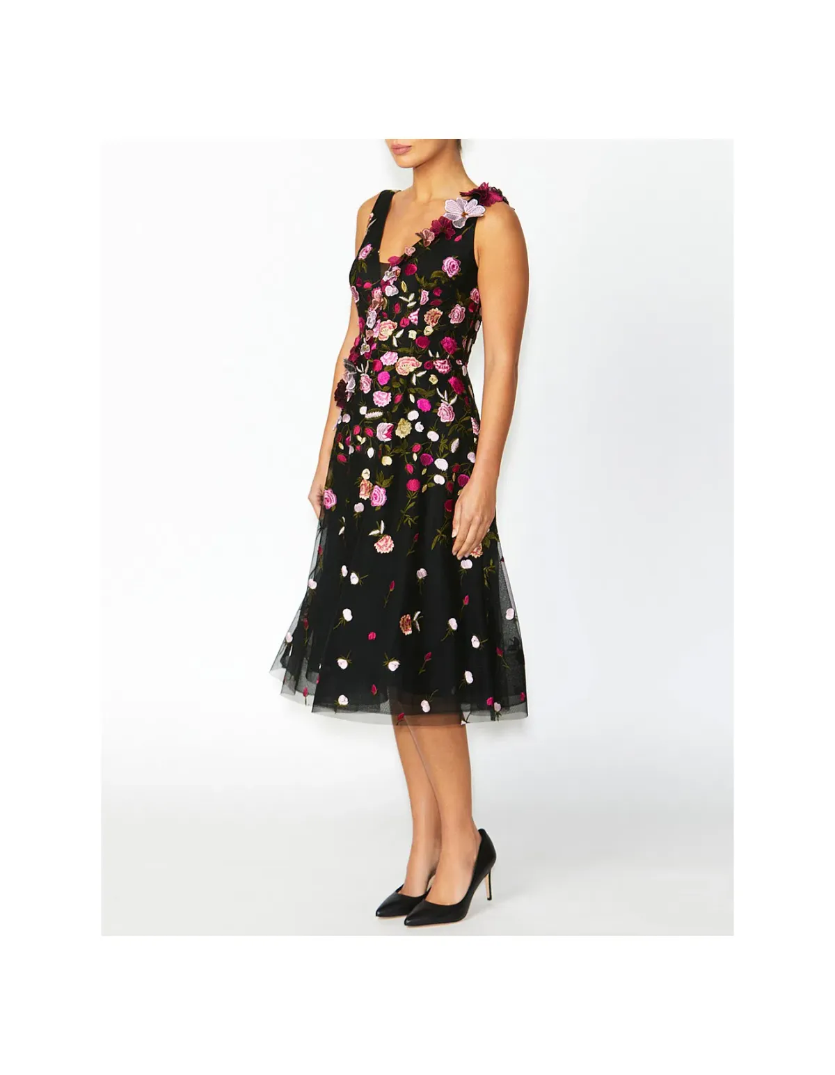 Anthea Crawford Belle Floral A line Dress Size 8 for rent on The Volte - main image
