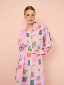 Palm Noosa Noddy Dress in Pink Emblem size 14 for rent on The Volte - image 2