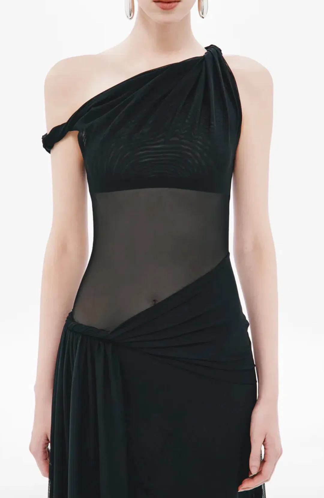 MISHA THE SISAL MESH DRESS - Black XS AU 6 for rent on The Volte - main image