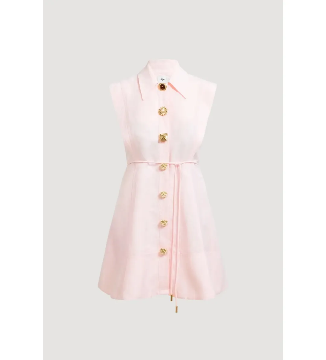 Aje Sacha Mini Dress Pastel Pink Size AU 10 for rent on The Volte - main image