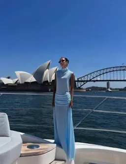 World of Re’Zort Blue Larissa Gown for rent on The Volte - image 1