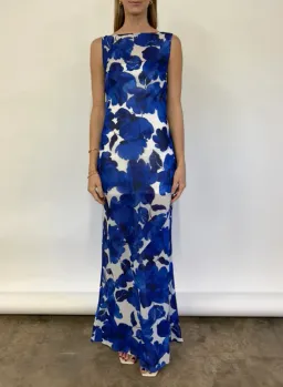 By Nicola Juno Maxi Dress in Blue Petal Size 8 for rent on The Volte - image 6