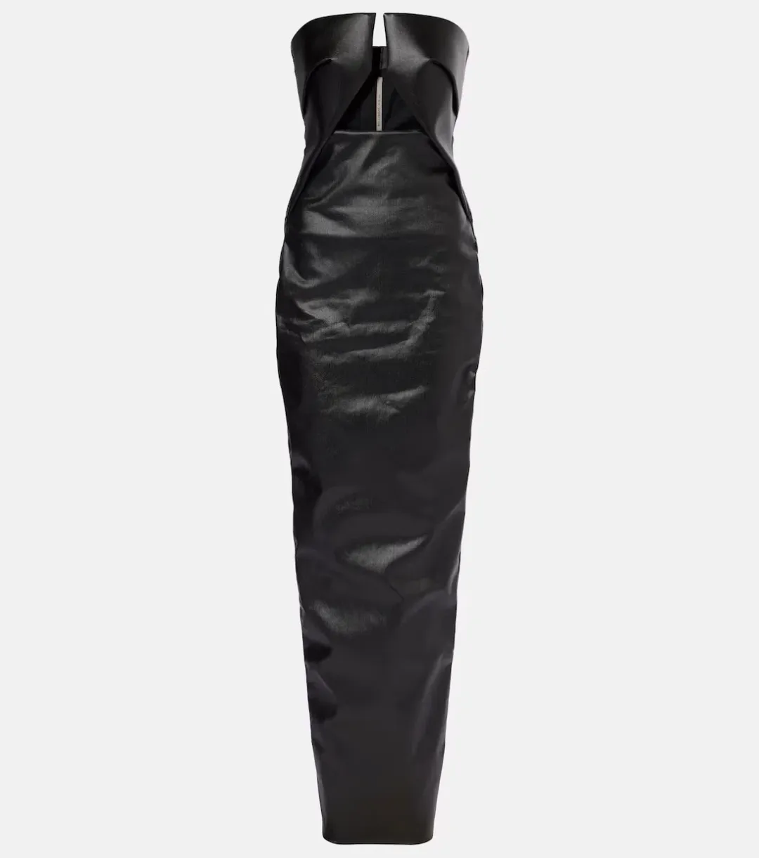 Rick Owens - Black Prong Denim Maxi Dress - Size 44 (12) for rent on The Volte - main image