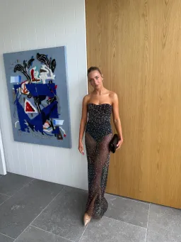 Scanlan Theodore Glitter Gown Size 6 for rent on The Volte - image 1