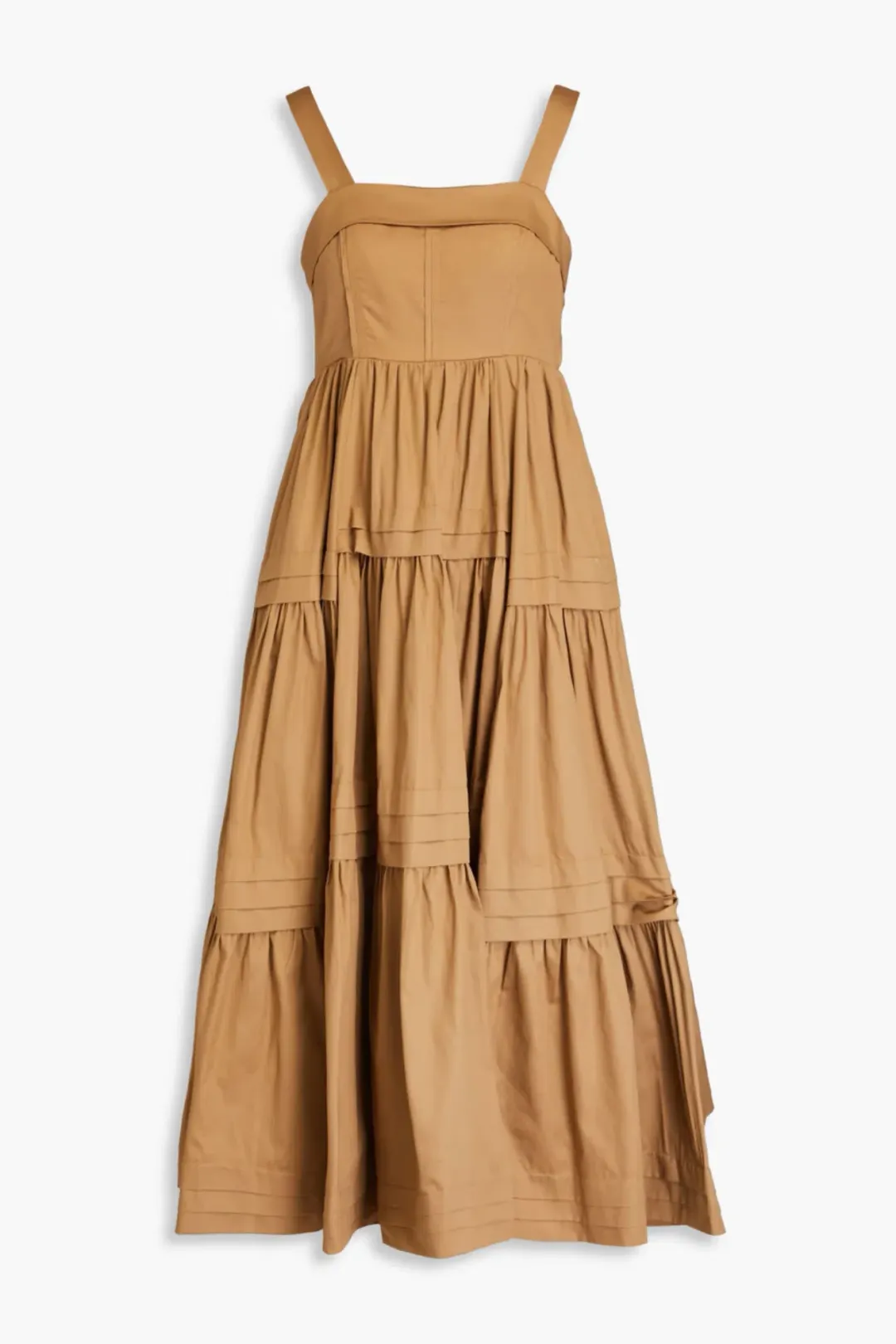 Aje Sophie tiered dress in natural SIZE 16  for rent on The Volte - main image