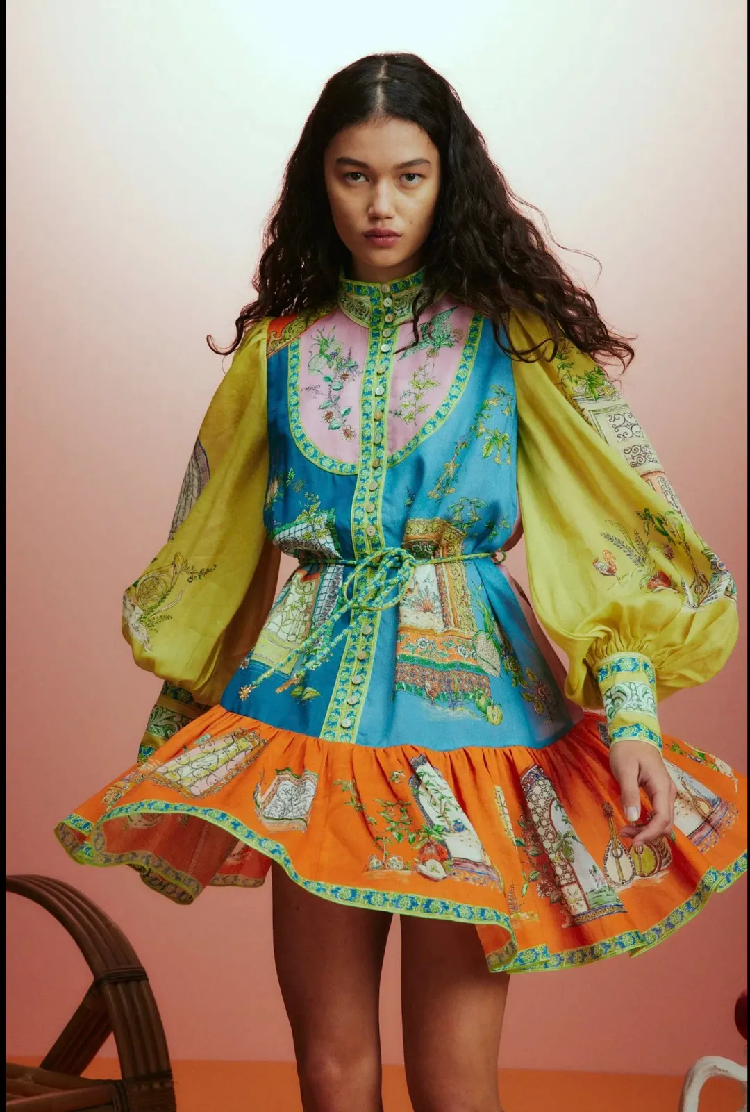 Alemais Monte Mini Dress Multi Size 6 for rent on The Volte - main image