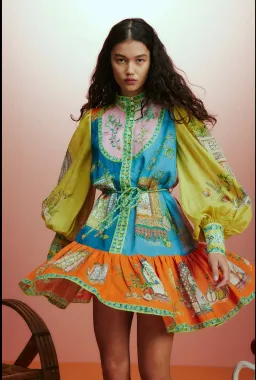 Alemais Monte Mini Dress Multi Size 6 for rent on The Volte - image 1