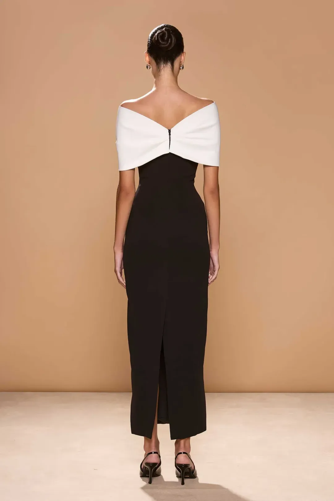 BELLUNO DRESS | Black & White for rent on The Volte - main image