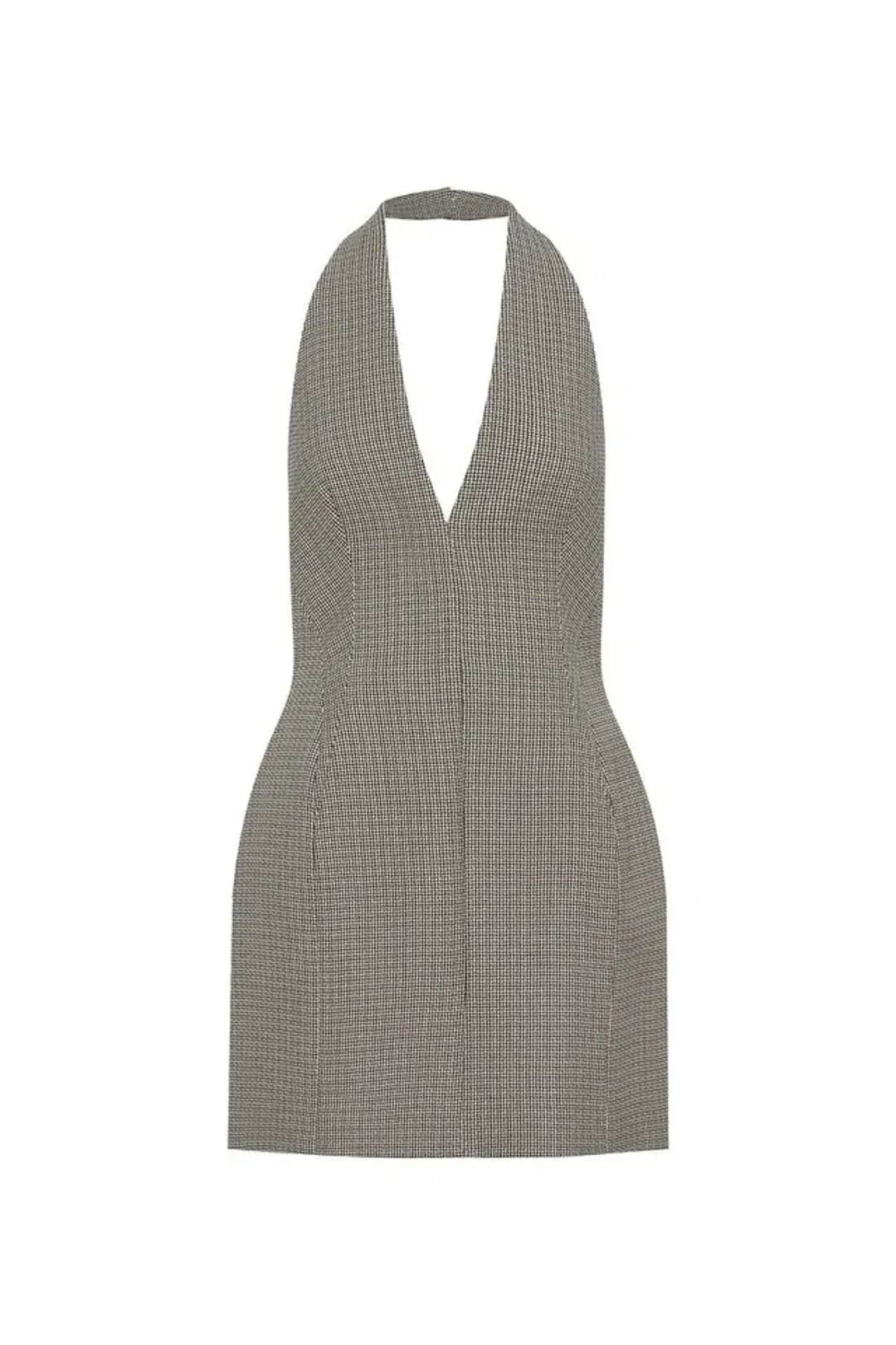 Camilla and Marc Banks Mini Dress in Black Houndstooth for rent on The Volte - main image