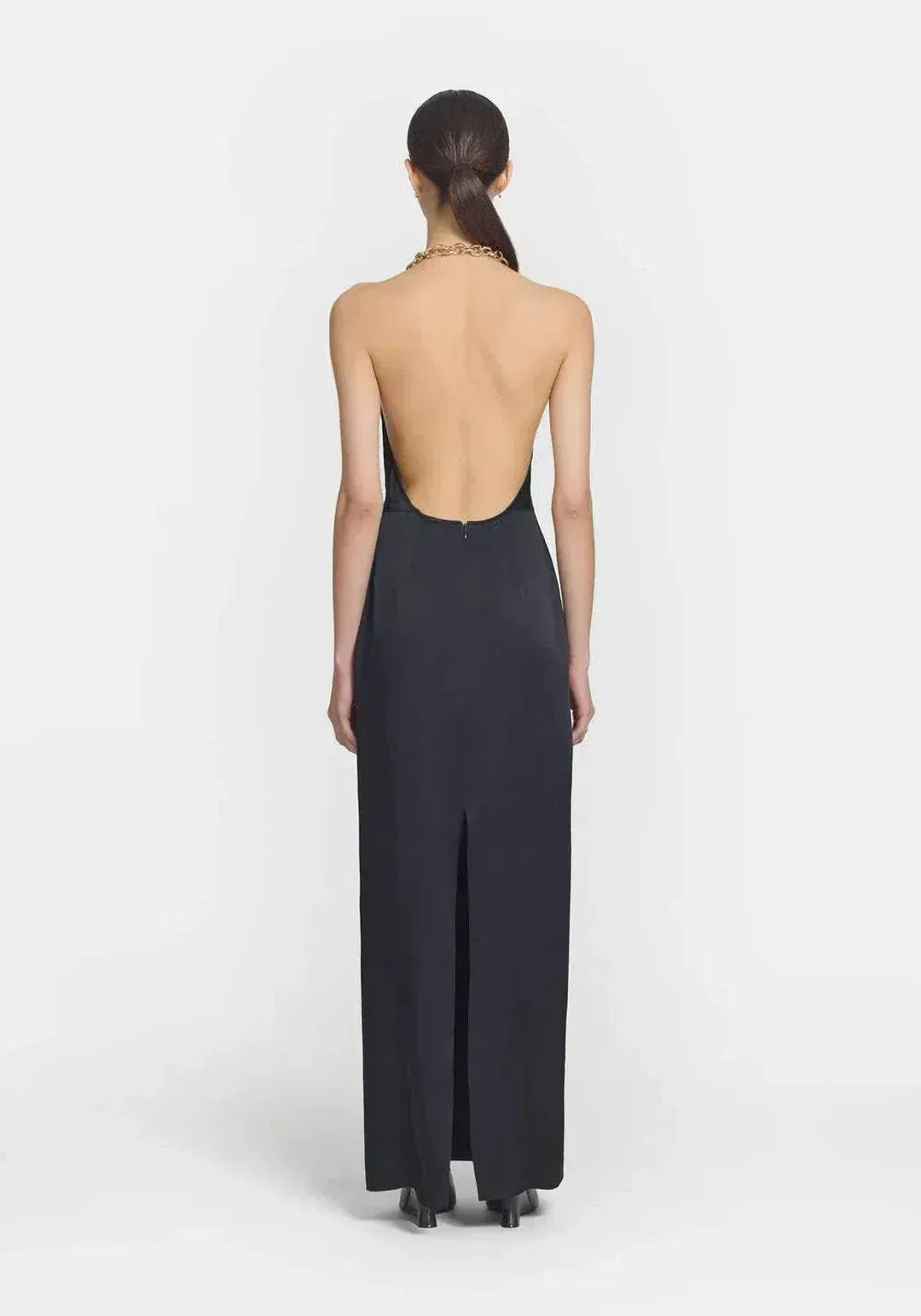 Viktoria and Woods Ageless Chain Dress in Black for rent on The Volte - main image