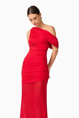 Elliatt Darya Asymmetrical Gown Red 12 for rent on The Volte - image 3