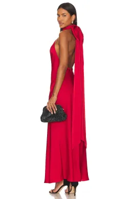 Evianna Gown in crimson , Red Size 8 for rent on The Volte - image 2