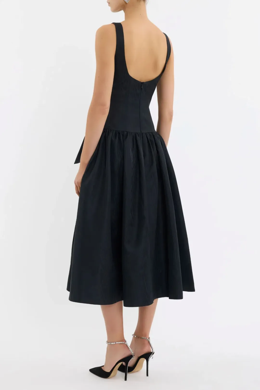 Rebecca Vallance Narcissa Midi Dress Black Size AU 8 for rent on The Volte - main image