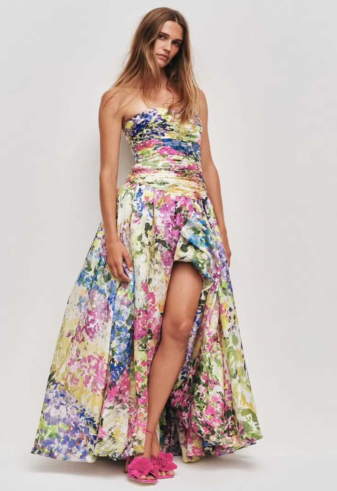 Aje Dahlia Maxi Gown in Lavandula Size 12 for rent on The Volte - main image