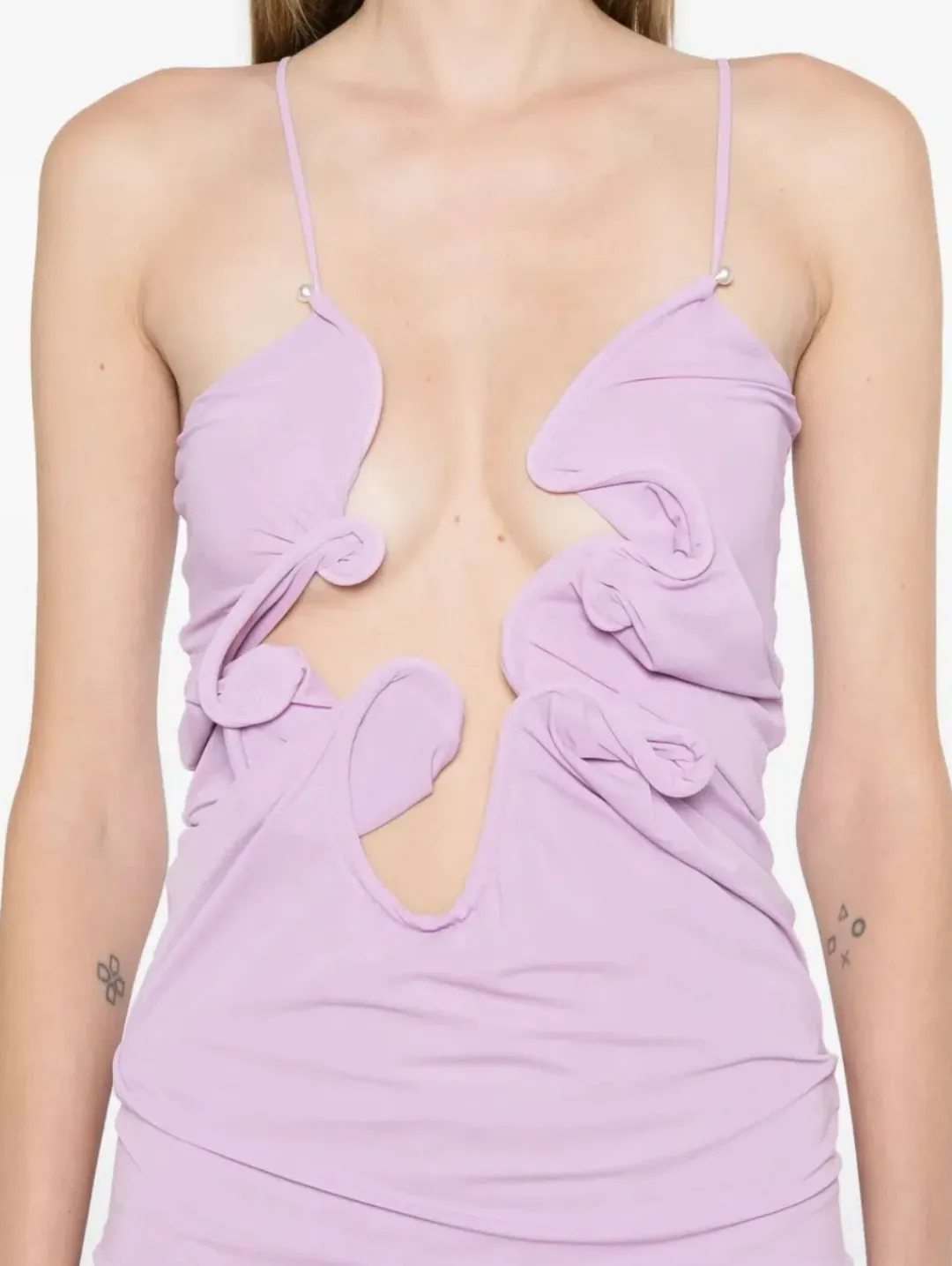 Christopher Esber Moulded Venus Dress Pink Size 8 for rent on The Volte - main image