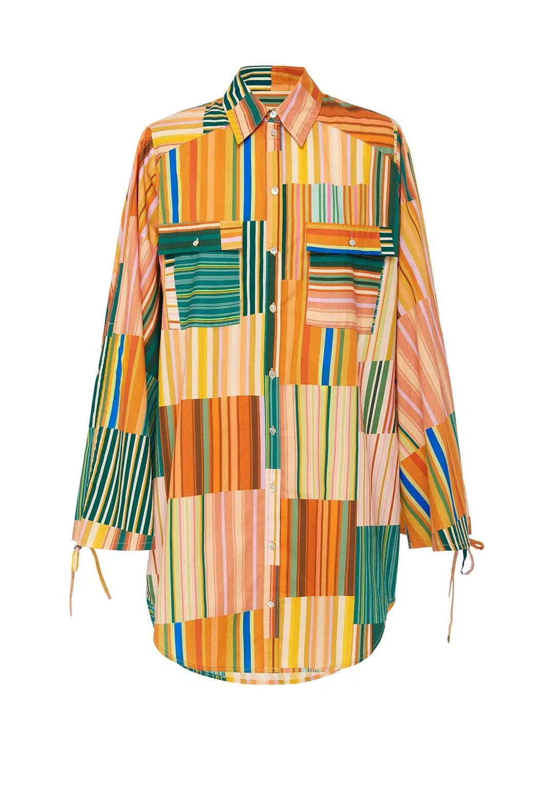 Alemais Sloane Stripe Shirt Dress  for rent on The Volte - main image