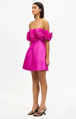 Acler Trusley Mini Dress in Violet Pink Size 12 for rent on The Volte - image 2