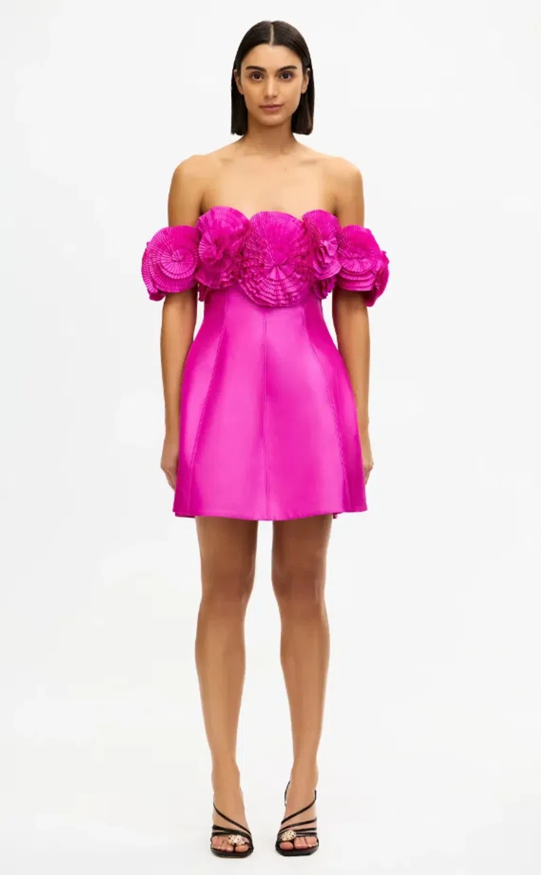 Acler Trusley Mini Dress in Violet Pink Size 12 for rent on The Volte - main image