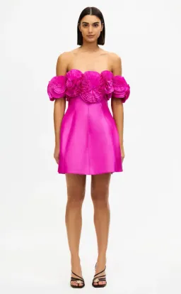 Acler Trusley Mini Dress in Violet Pink Size 12 for rent on The Volte - image 1