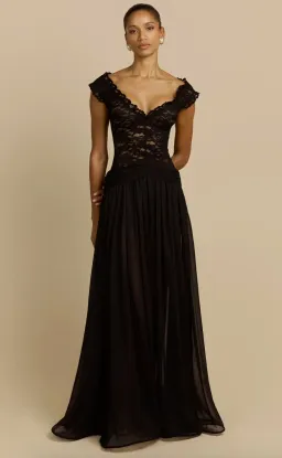 Arcina Ori, ARABELLA DRESS, black, Midi size 8 for rent on The Volte - image 1