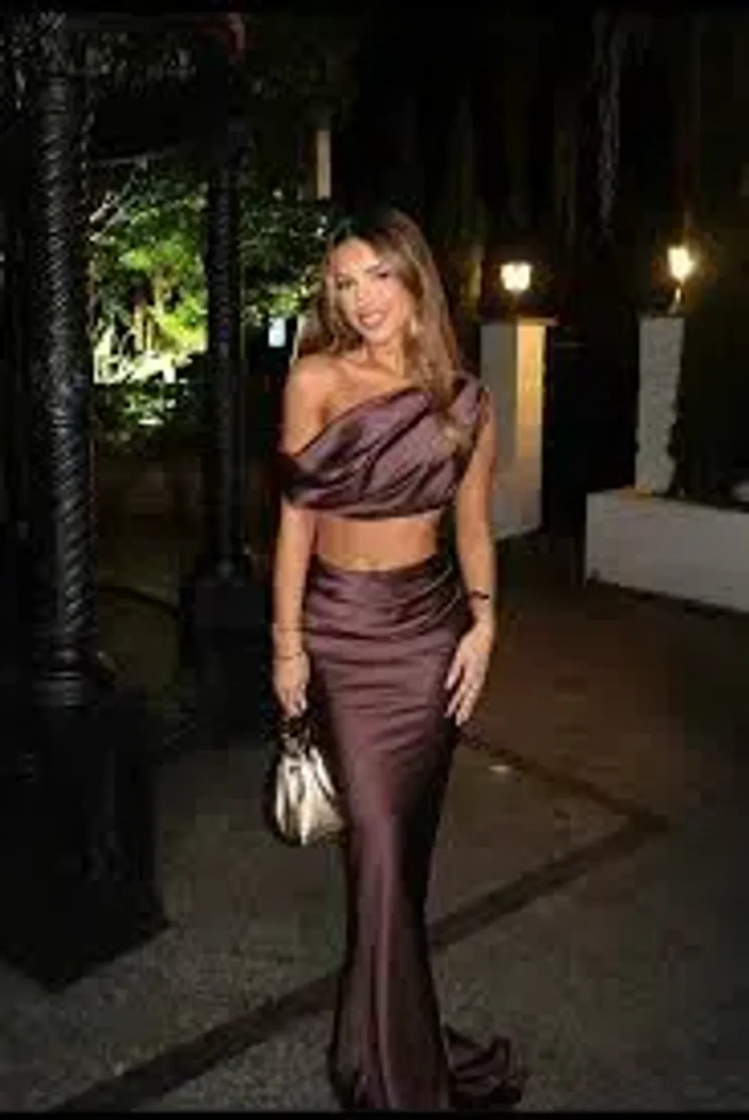 Effie Kats Perez Top & Skirt - Chocolate Size 8/Small for rent on The Volte - main image