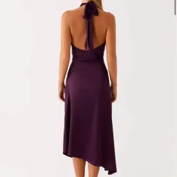 Pepermayo Purple backless halter size 6 for rent on The Volte - image 4
