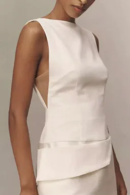 Rachel Gilbert Rikki Sleeveless Mini Dress in White, AU 8 for rent on The Volte - image 3