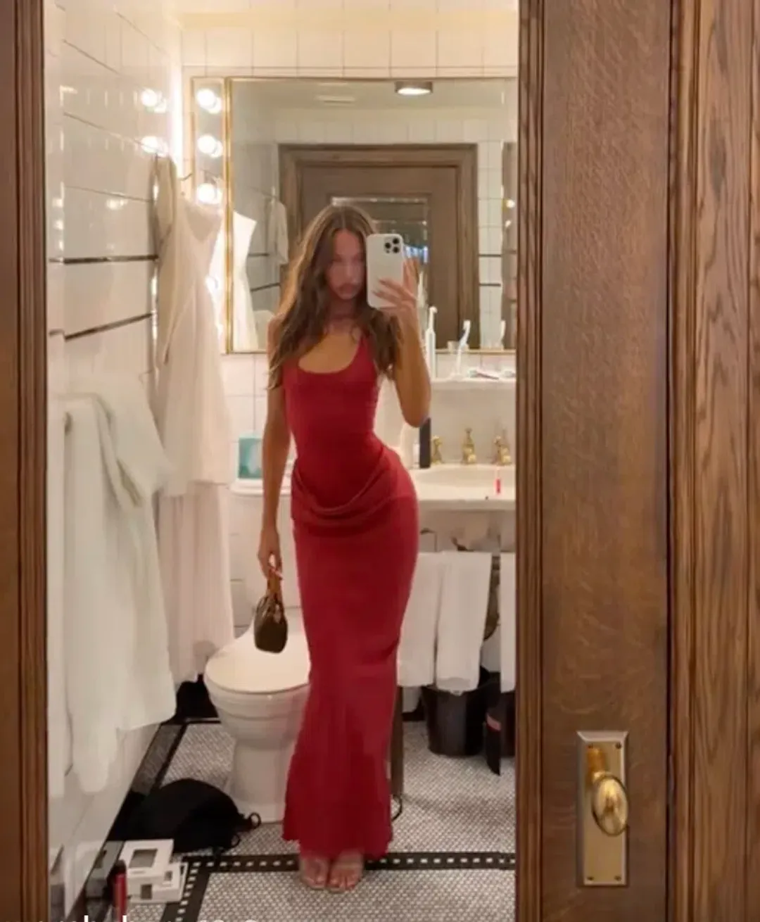 Jade Maxi Dress in Scarlet Red AU 8Jade Maxi Dress in Scarlet Red AU 8 for rent on The Volte - main image