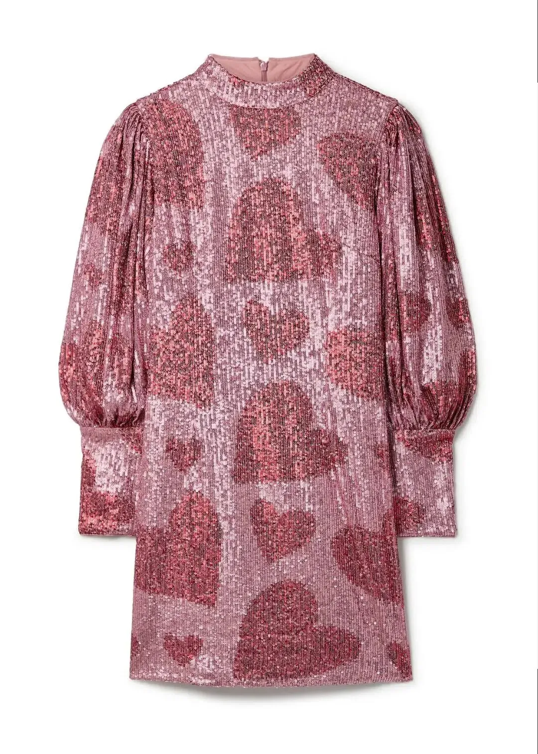 Farm Rio Hearts Sequin Mini Dress sz M for rent on The Volte - main image