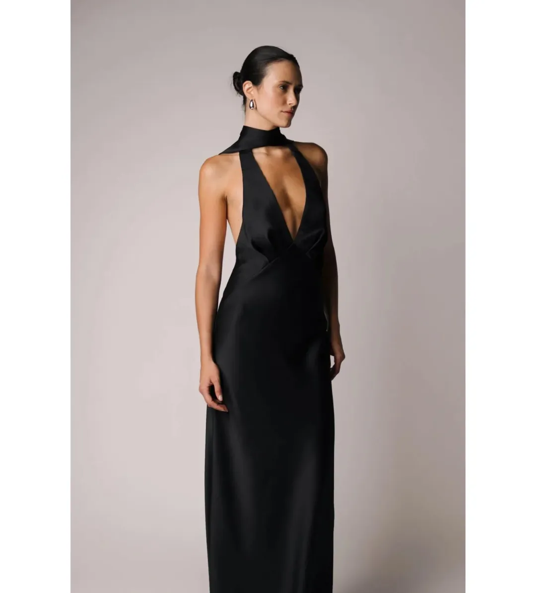 One Fell Swoop Cloe' Maxi Dress Obsidian Size AU 8 for rent on The Volte - main image