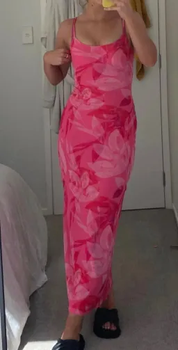 Perfect Stranger Pink Mesh Dress Size S for rent on The Volte - image 2