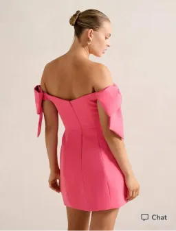 Forever New - Adalyn Mini Bow Dress Hot Pink Size 12  for rent on The Volte - image 2