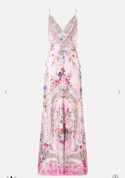 Camilla V-Neck Long Bias Slip Dress With Train Size M for rent on The Volte - image 4