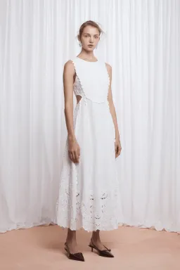 Lovaan Amelia Dress White Size 12 for rent on The Volte - image 1
