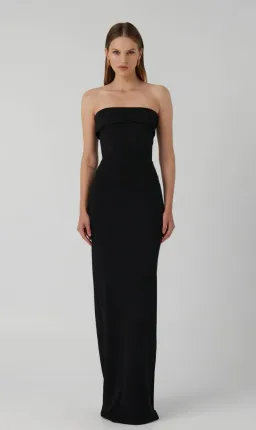 Effie Kats- Monroe Gown- Black- Size S-8  for rent on The Volte - image 1