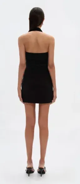 Misha Celine Twill Mini Dress Black Size 10 for rent on The Volte - image 2