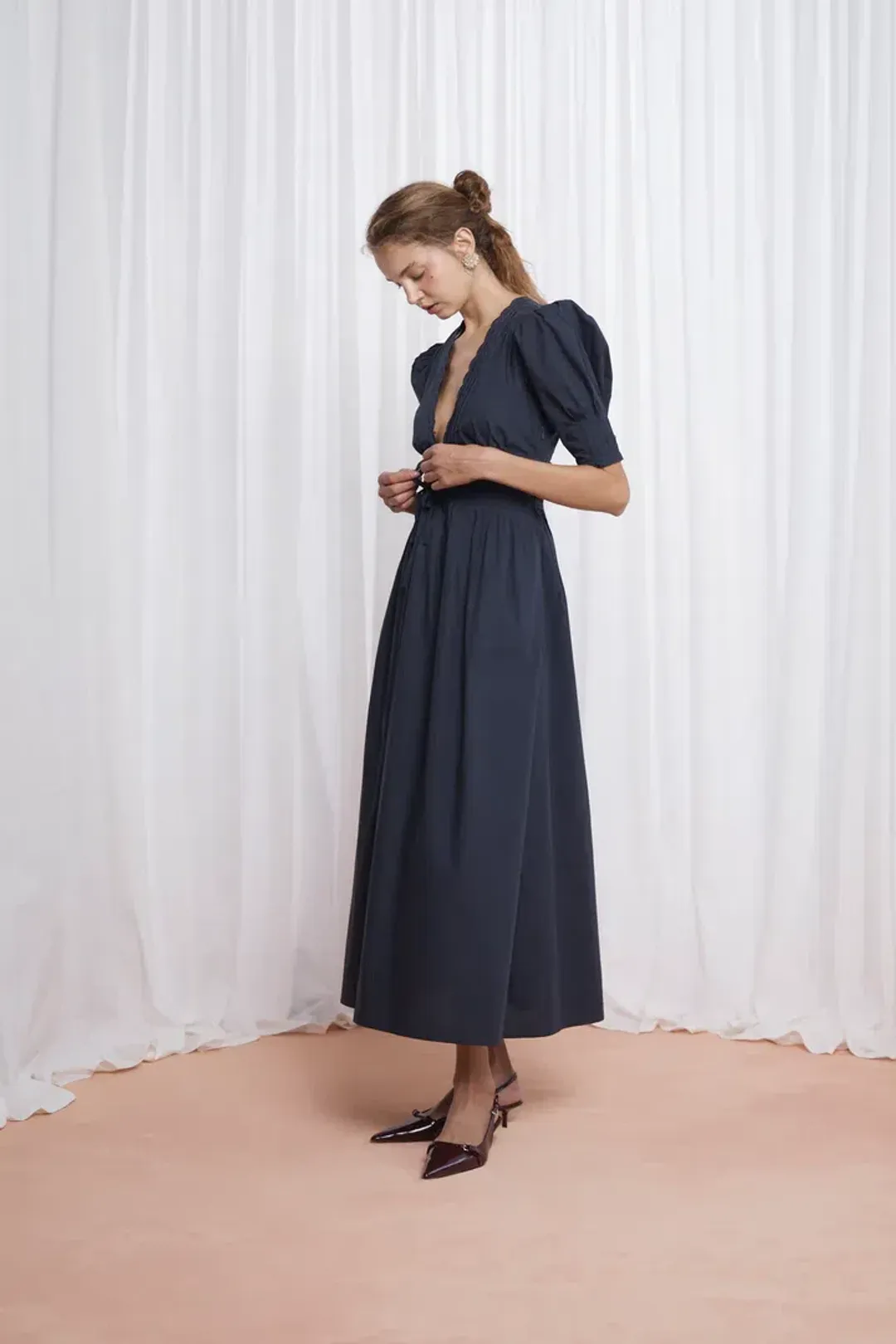 Lovaan Boehm Dress Ink Size 8 for rent on The Volte - main image