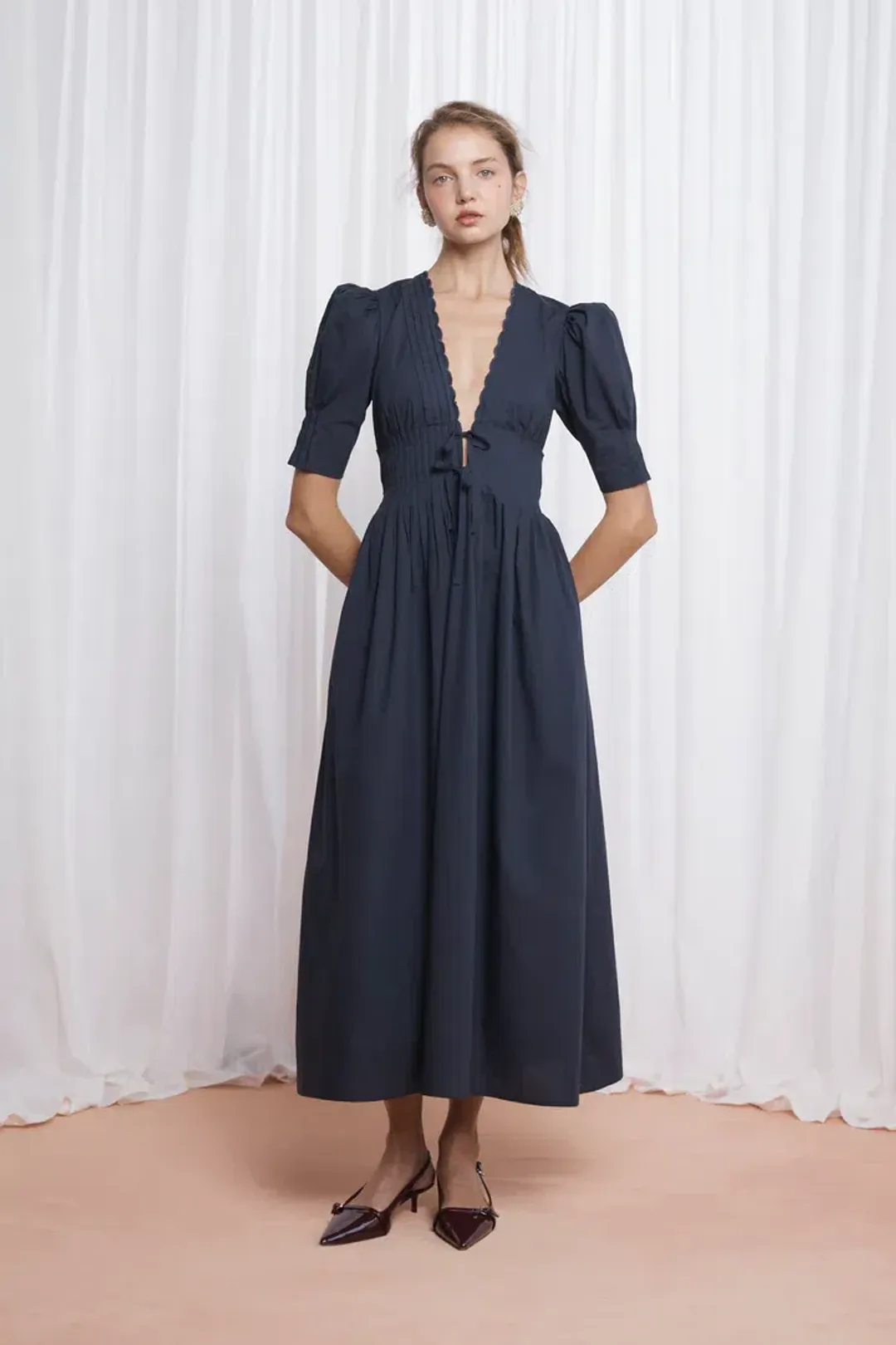 Lovaan Boehm Dress Ink Size 8 for rent on The Volte - main image