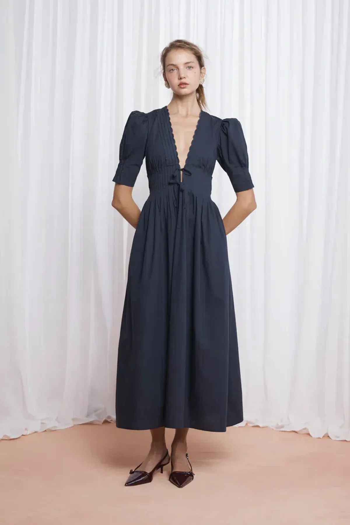 Lovaan Boehm Dress Ink Size 8 for rent on The Volte - main image