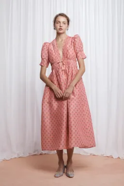 Lovaan Boehm Dress Tiny Rose Pink Size 8 for rent on The Volte - image 1