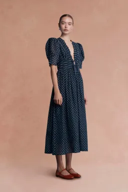 Lovaan Boehm Dress Navy Floral Size 12 for rent on The Volte - image 2