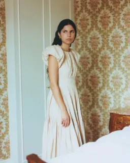 Lovaan Camille Dress Cotton Butter Size 12 for rent on The Volte - image 4