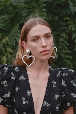 Lovaan Devon Dress Vintage Rose Black Size 8 for rent on The Volte - image 4